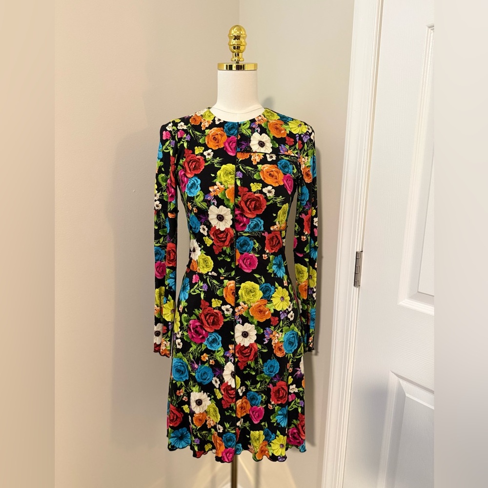 Alice + Olivia Floral Delora Paneled Mini Dresses